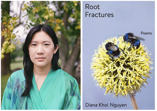 Image of Diana Khoi Nguyen and an image of a book cover